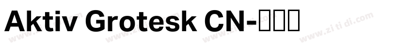 Aktiv Grotesk CN字体转换